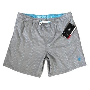 Spyder NWT Swimming Trunks Board Shorts Gray Mens Sz XL